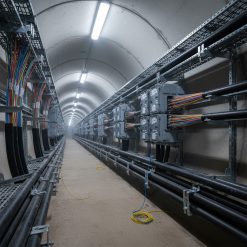 Cáp điện thoại luồn cống 200 đôi đã được thi công luồn cống