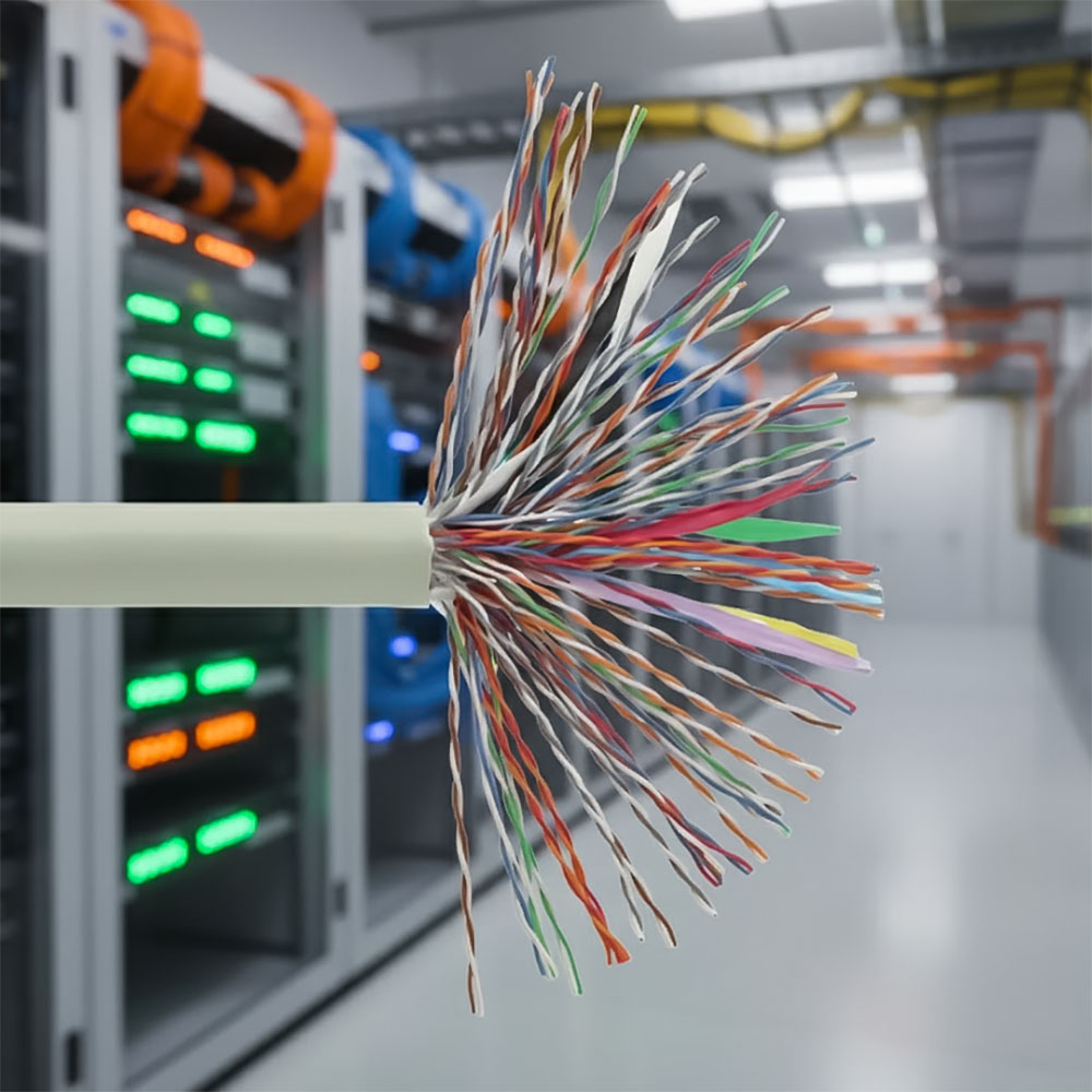 Cấu tạo của cáp điện thoại Cat3 U_UTP 100 Pair PANDUIT PUC30100IG-V