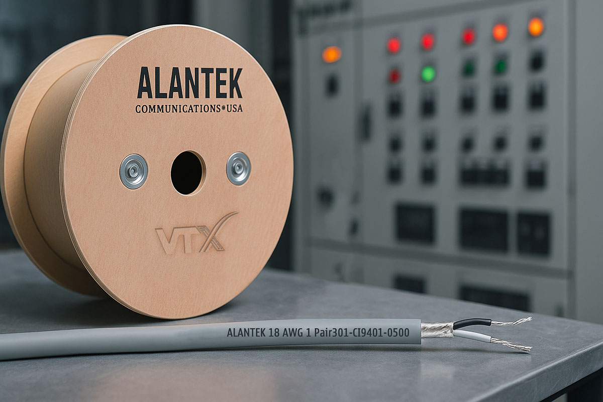 Ảnh thực tế Cáp điều khiển Alantek 18AWG 1 Pair 301-CI9401-0500