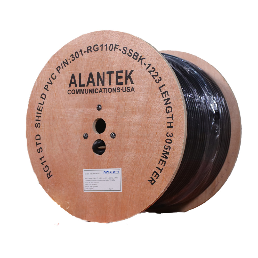 Cáp đồng trục Alantek RG11 có dầu PN 301-RG110F-SSBK-1223