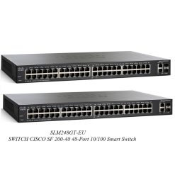 Góc nghiêng phải Switch chia mạng Cisco 48Port SF200-48