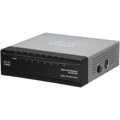 Mặt trước góc nghiêng trái Switch chia mạng Cisco SG200-08P