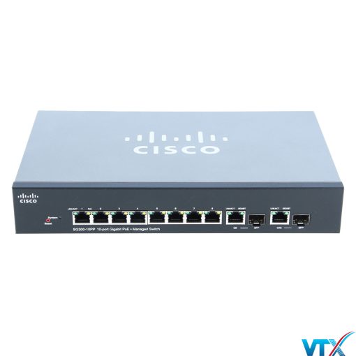 Switch chia mạng Cisco 10Port 101001000Mbps PoE – Cisco SG300-10PP (2)