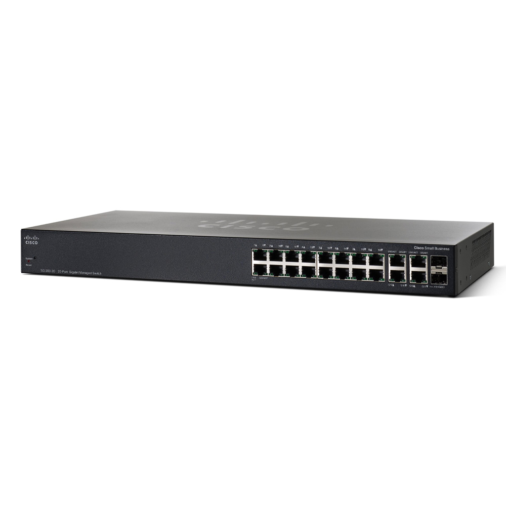 Switch chia mạng Cisco 20Port 101001000Mbps – Cisco SG300-20 (1)