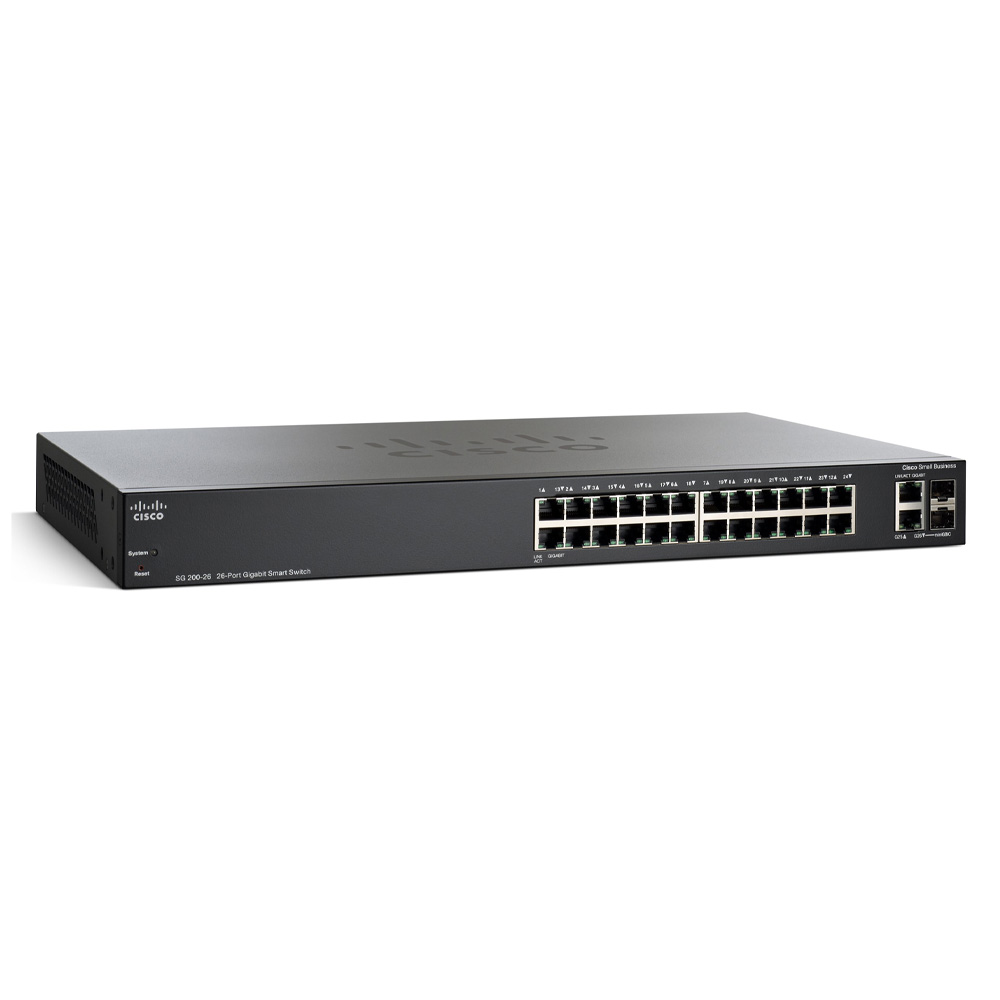 Switch chia mạng Cisco 26Port 101001000Mbps - Cisco SG200-26 (1)