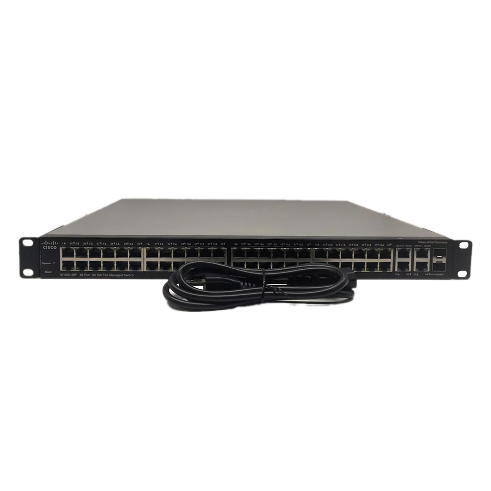 Shops Cisco SF300-48P 48-Port 10/100 PoE+ Managed Switch SRW248G4-K9