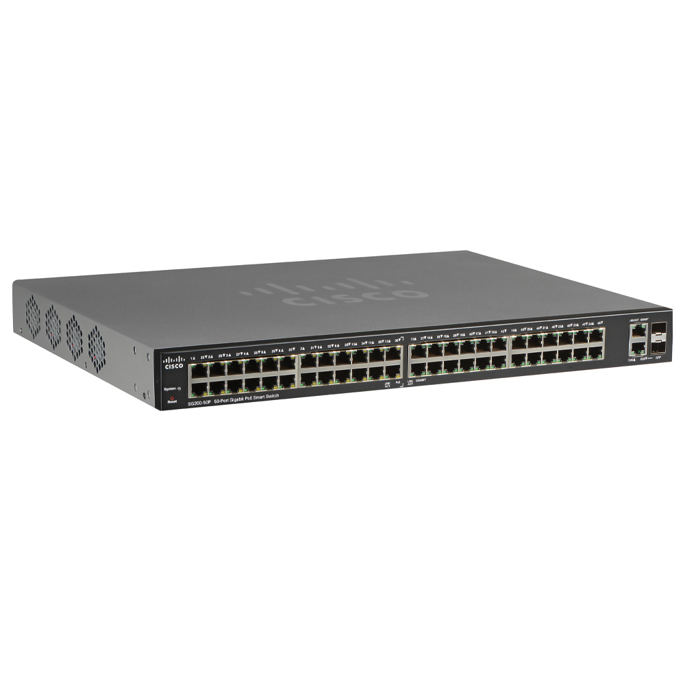 Switch chia mạng Cisco 50Port 101001000Mbps PoE - Cisco SG200-50P (3)