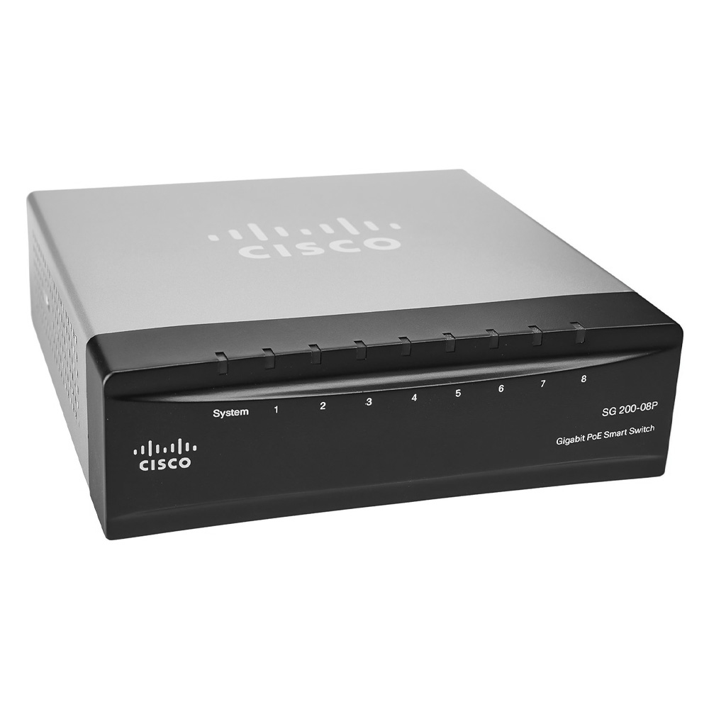 Switch chia mạng Cisco 8Port 101001000Mbps – Cisco SG200-08P (1)