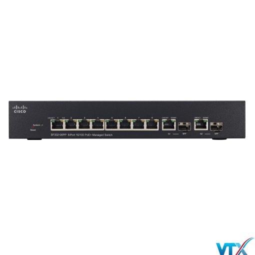 Switch chia mạng Cisco 8Port 10100Mbps PoE - Cisco SF302-08PP (1)