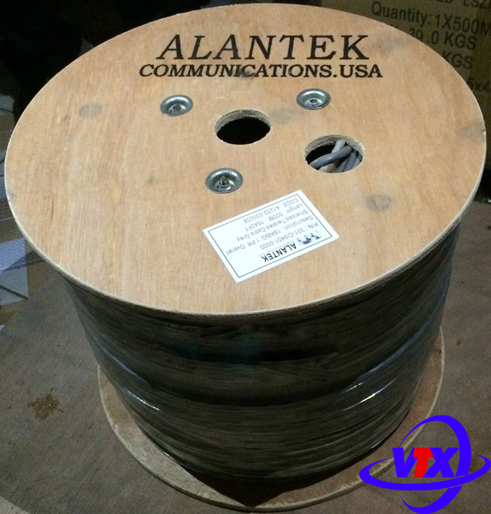 Cáp điều khiển Alantek 22 AWG 2 Pair