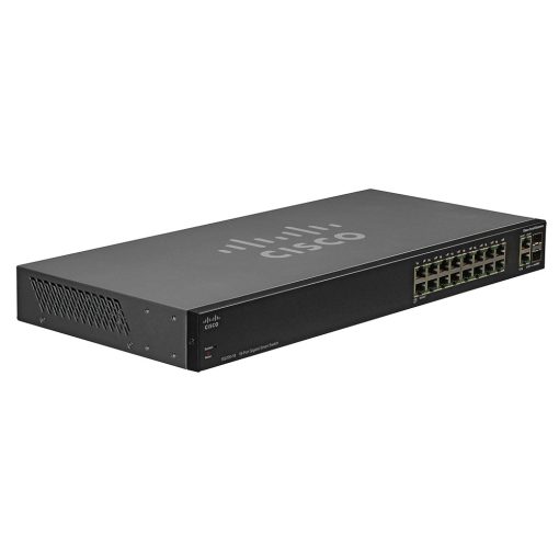 góc nghiêng phải mặt trước Switch chia mạng Cisco SG200-18