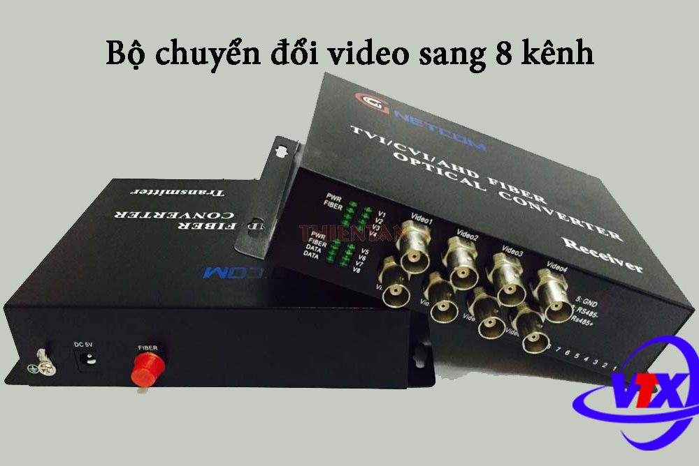 Bộ chuyển đổi video sang quang 8 kênh
