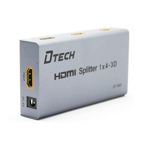 Bộ chia cổng HDMI 1 ra 4 cổng Dtech DT-7007