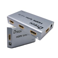 Bộ chia cổng HDMI 1 ra 4 cổng Dtech DT-7007