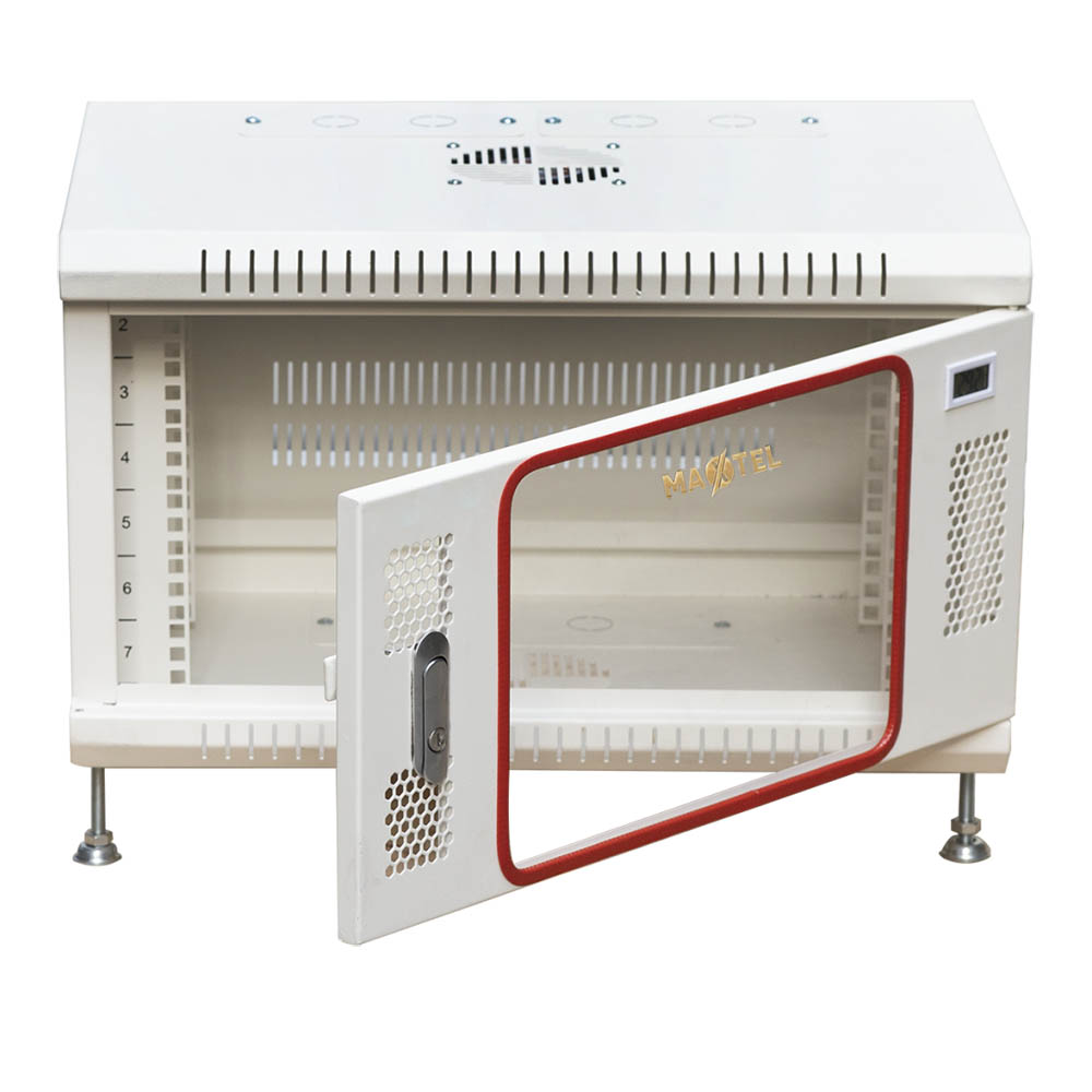 Ảnh mở cửa tủ rack MAXTEL 6UD400 đứng