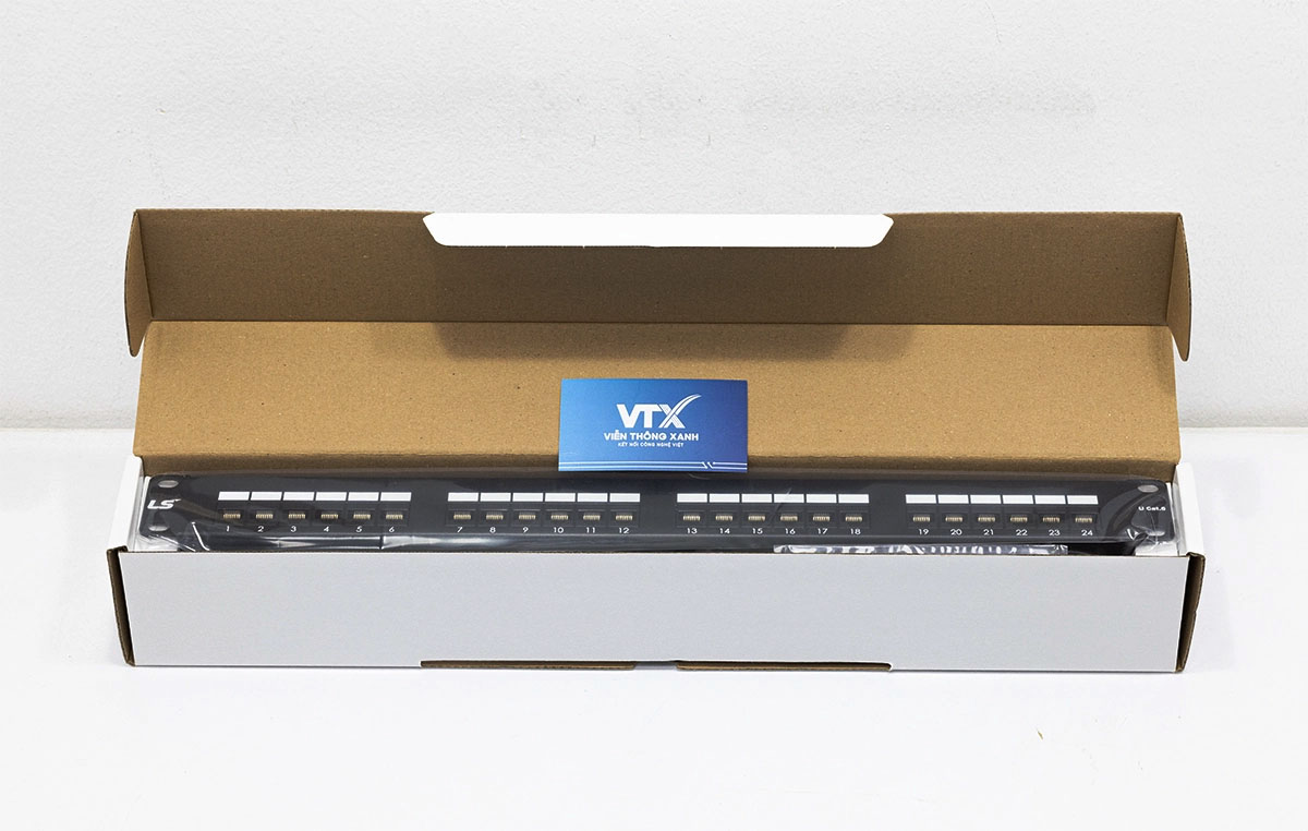 Thanh Patch Panel LS Cat6 LS-PP-UC6-24P-WM-EC 24P_
