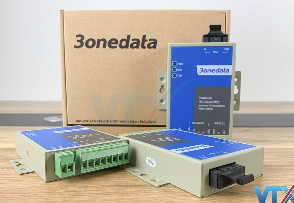 Bộ chuyển đổi RS485 sang quang - 3onedata RS485 Model 277S/40
