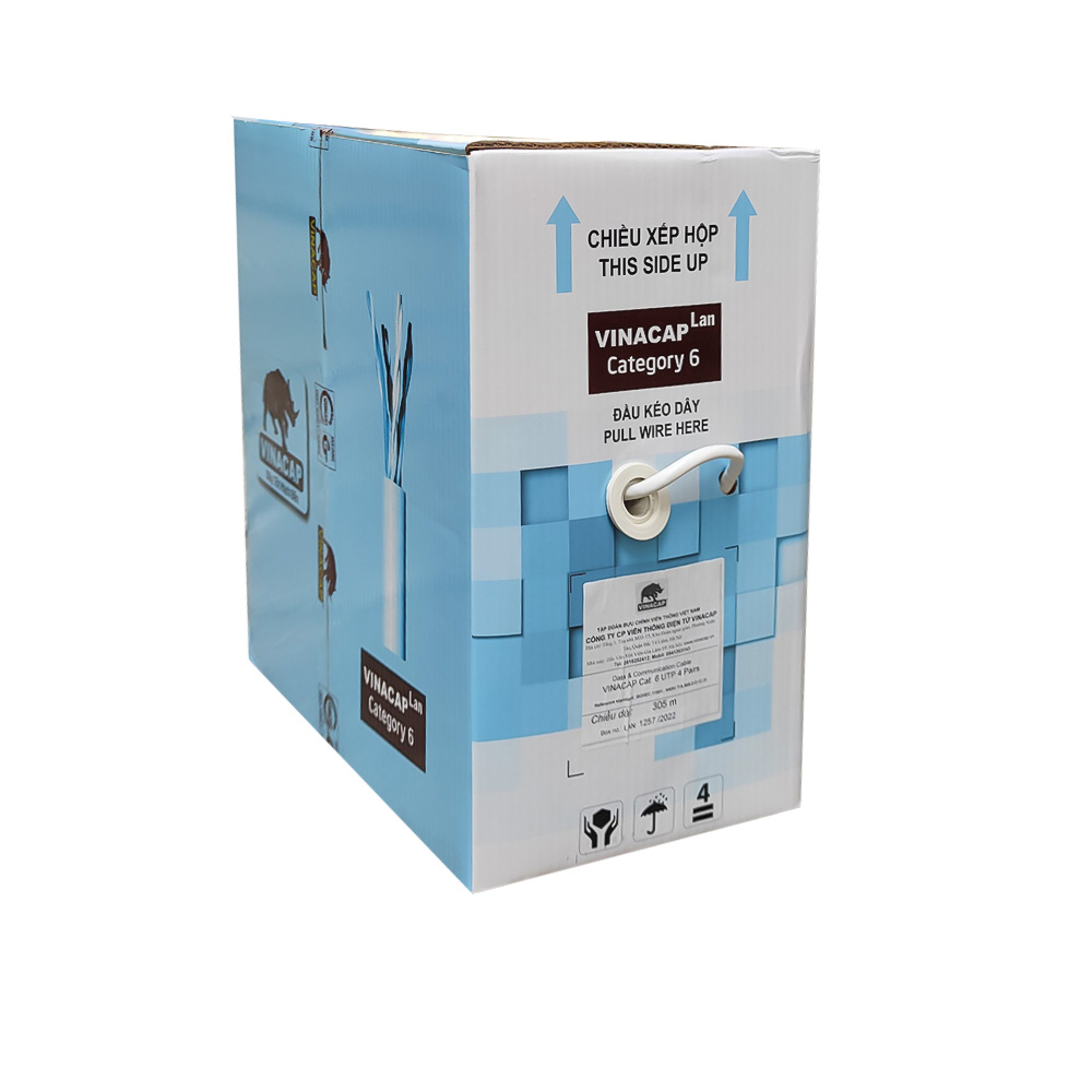 Cáp mạng Lan Vinacap Cat5e UTP Chính Hãng (1)