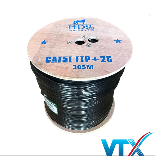 Cáp mạng kèm nguồn HD Link Cat5e FTP + 2C CCA_1