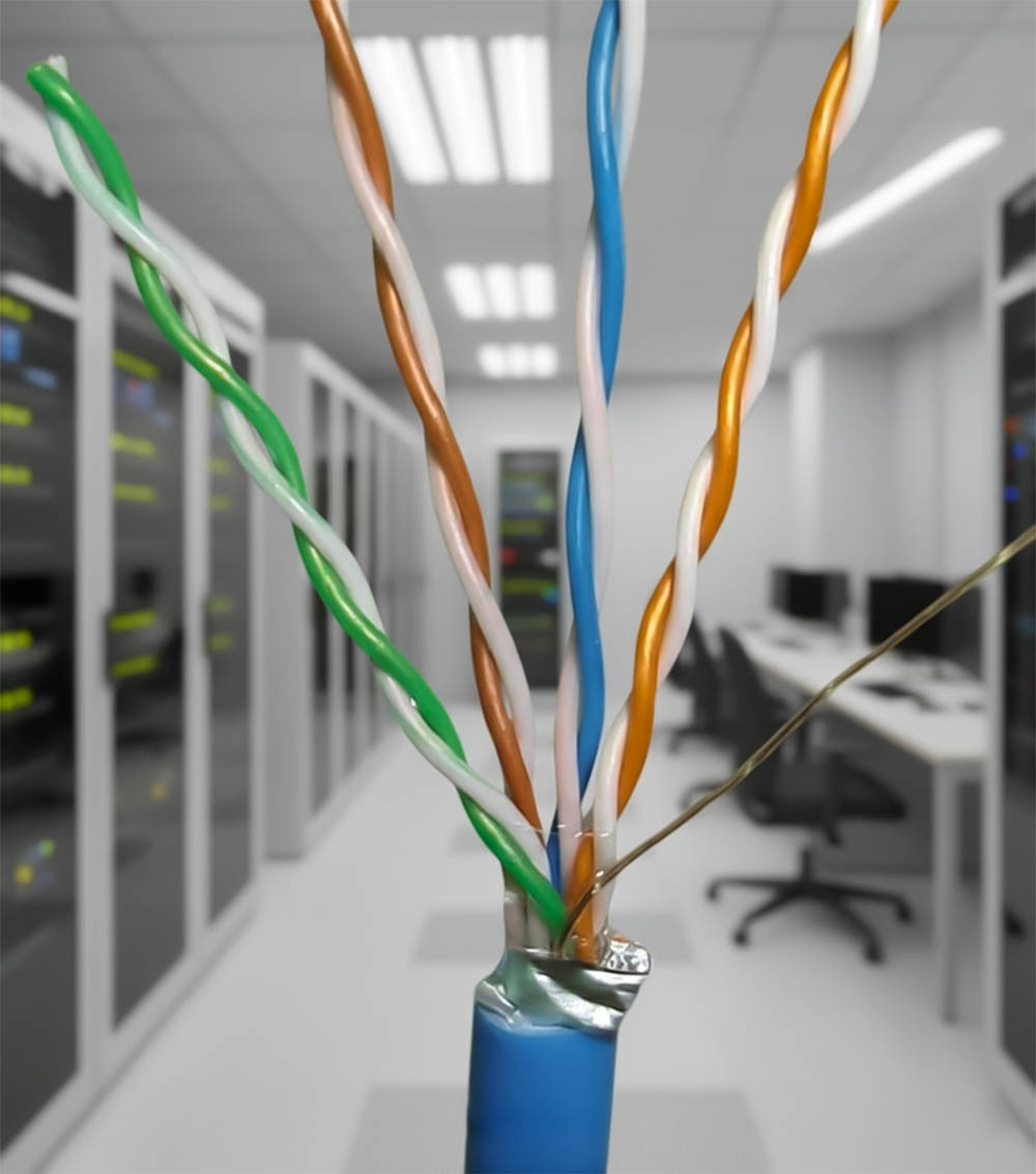 Cấu tạo cáp mạng HD Link Cat6 FTP CCAH