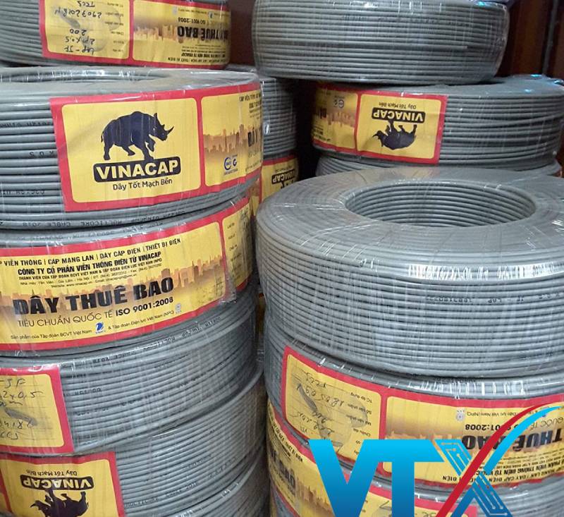 Phân phối dây điện thoại 2 đôi vinacap tại Hà Nội