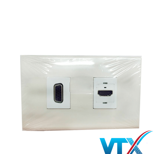 Ổ cắm âm sàn cổng HDMI + VGA cao cấp_3
