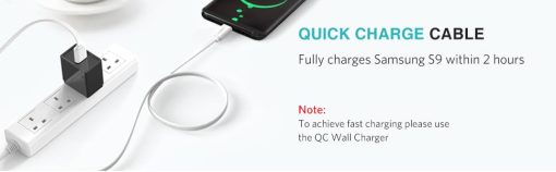 Ugreen 10693 Usb 3.0 To Usb C Flat Cable White 1.5M