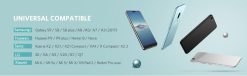 Ugreen 10693 Usb 3.0 To Usb C Flat Cable White 1.5M