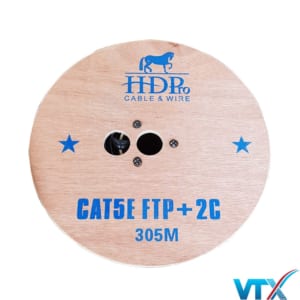 Cáp mạng kèm nguồn HDPRO Cat5e FTP CCAH lõi hợp kim trong nhà