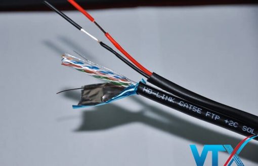 Cấu tạo Cáp mạng kèm nguồn HD-Link Cat5e FTP + 2C