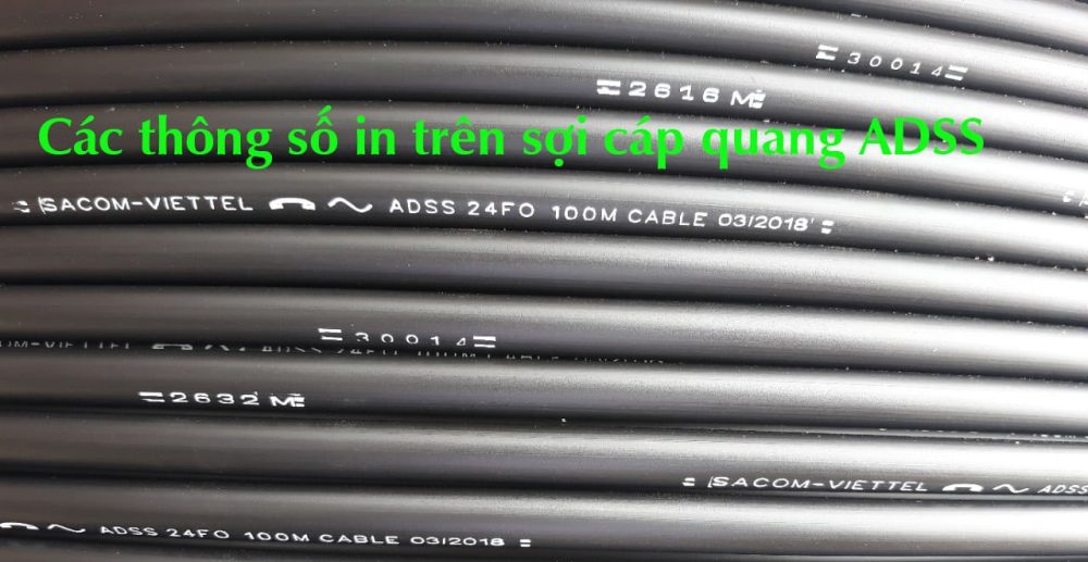 Cáp quang treo ADSS 24FO KV 100