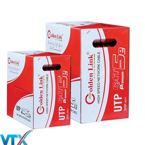 Dây cáp mạng Cat5e UTP chính hãng từ Golden Link
