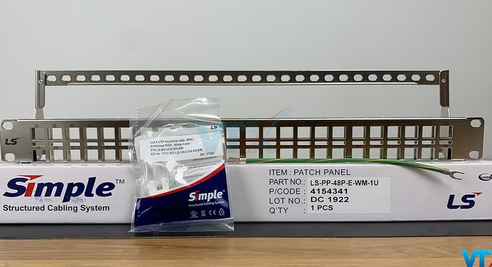 Patch panel LS Cat6 48 port