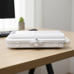 Ảnh mặt hông Hộp phối quang ODF 16FO outdoor ngoài trời (vỏ nhựa) đầy đủ phụ kiện