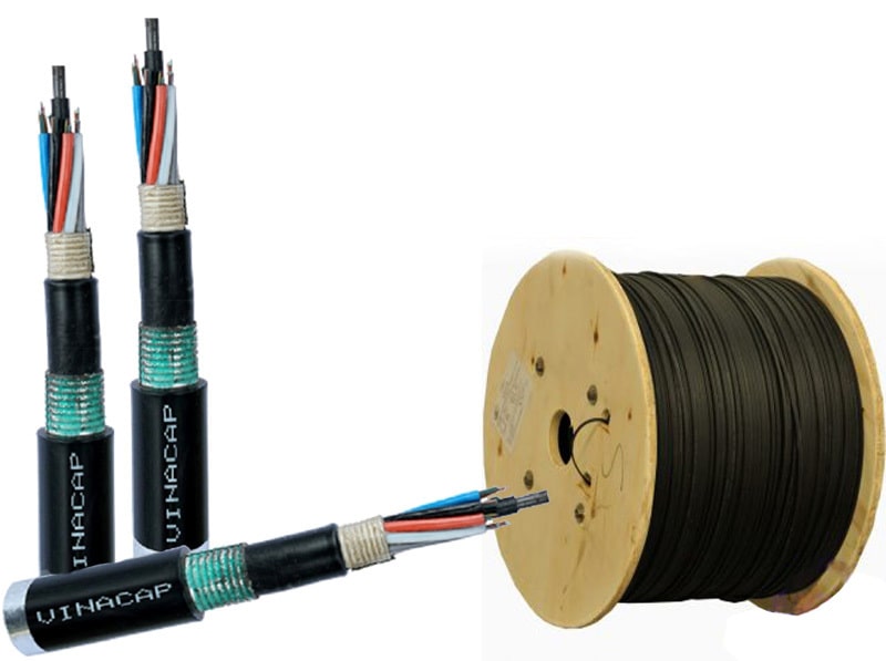 Cáp quang cống kim loại 8FO