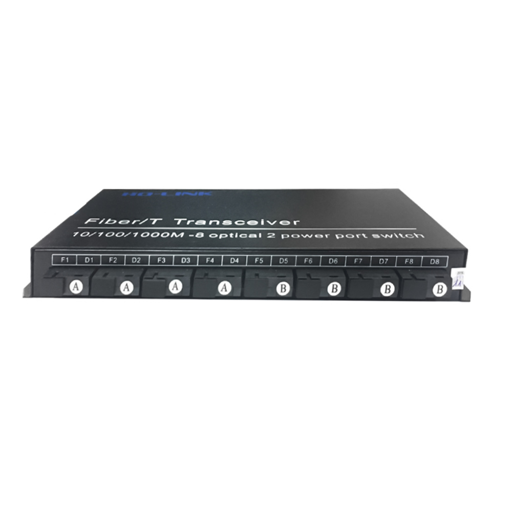 Switch quang 8 cổng SC + 2 cổng RJ45 1000Mbps (3)