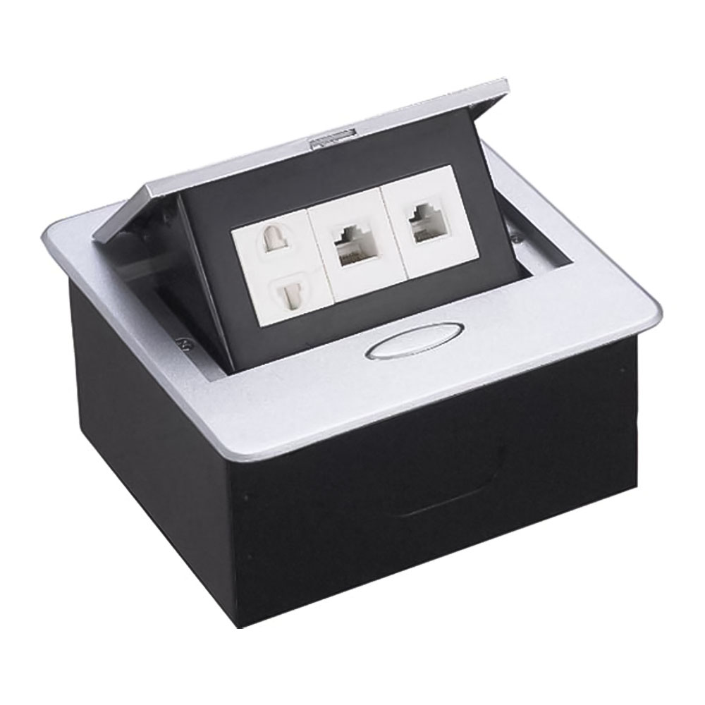 Hộp cắm điện âm bàn Sino Amigo STS-201H_1 Hộp cắm điện âm bàn Sino Amigo STS-201H_1