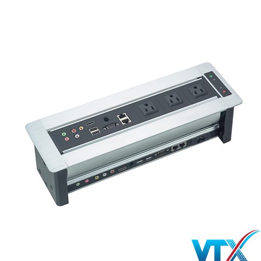 Hộp ổ cắm điện âm bàn Sino amigo STS-256 cao cấp (1)