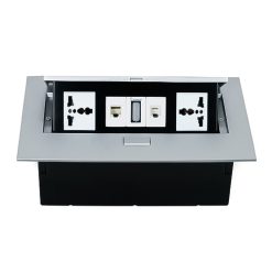 Hộp ổ cắm điện âm bàn Sino Amigo STS-212 nhập khẩu