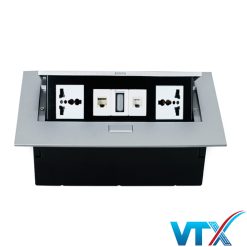 Hộp ổ cắm điện âm bàn Sino Amigo STS-212 nhập khẩu_4