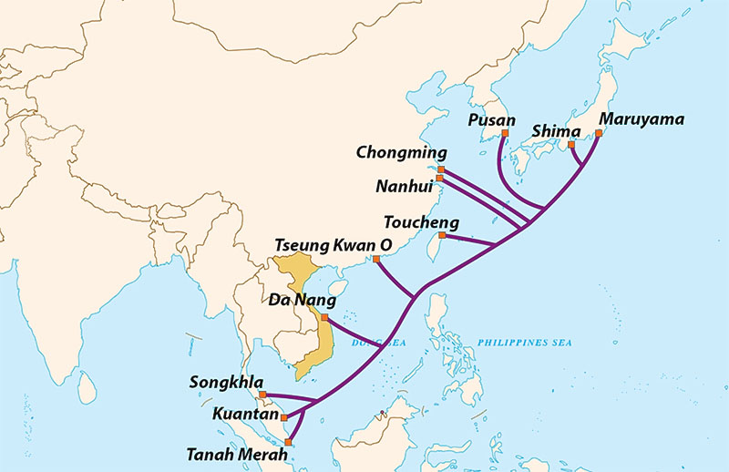 Tuyến cáp biển APG đã được sử xong sớm hơn với dự kiến ban đầu
