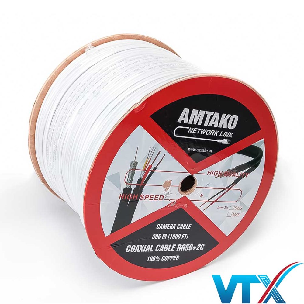 Cáp đồng trục AMTAKO 5944 200m chất lượng cao