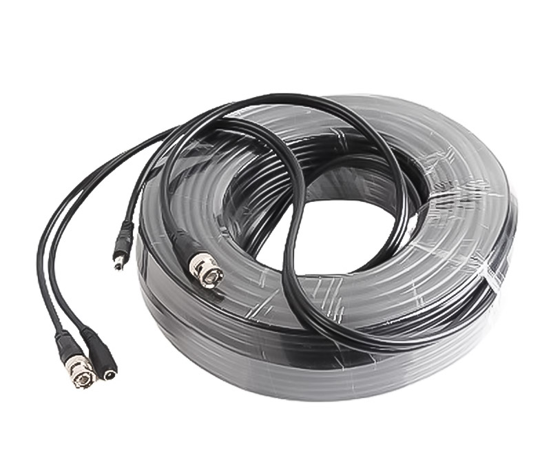 Cáp đồng trục Golden Link RG59 đúc sẵn dây nguồn và jack BNC