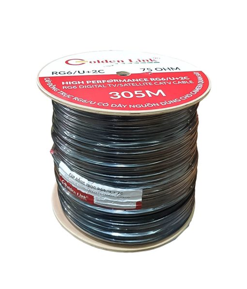 Cáp đồng trục Golden Link RG6_U chính hãng, giá rẻ