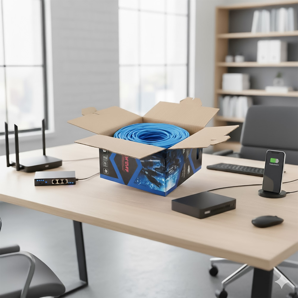 Cáp mạng AMTAKO Cat6 6777 UTP đồng nguyên chất