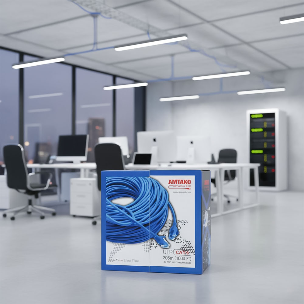 Cáp mạng AMTAKO Cat6 UTP 6222 hợp kim đồng