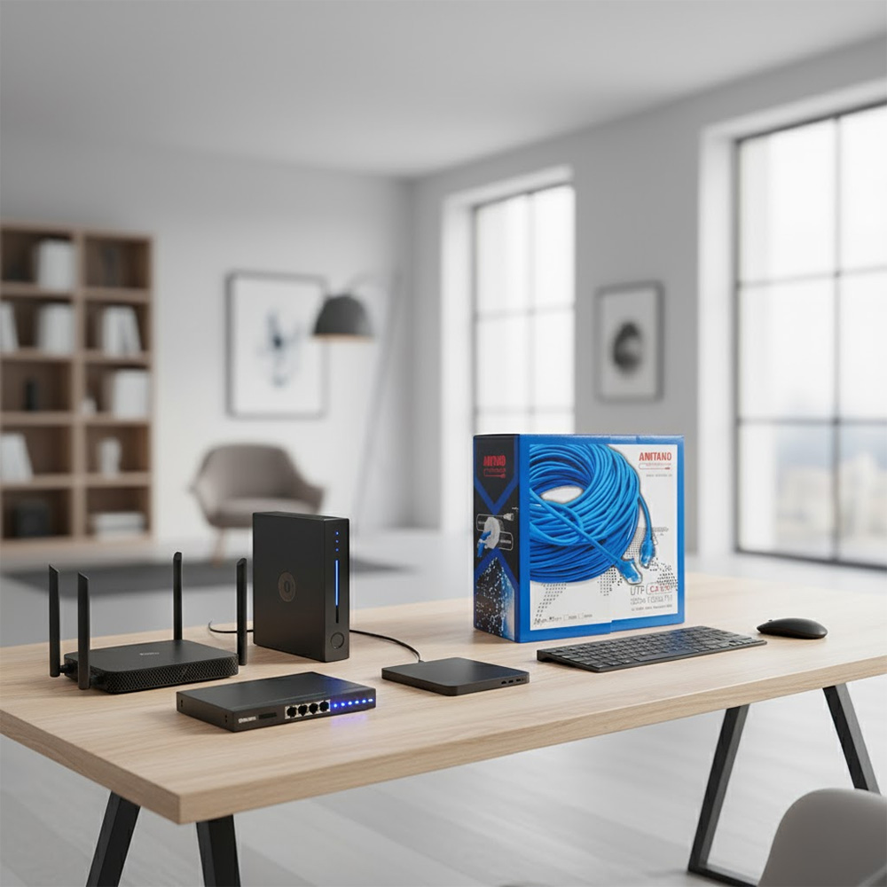 Cáp mạng AMTAKO Cat6 UTP 6777 đồng nguyên chất