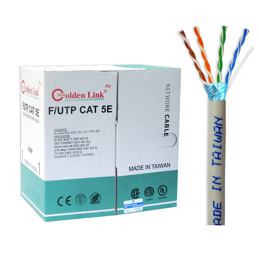 Cáp mạng Golden Link Cat5e FTP Plus Lõi Đồng