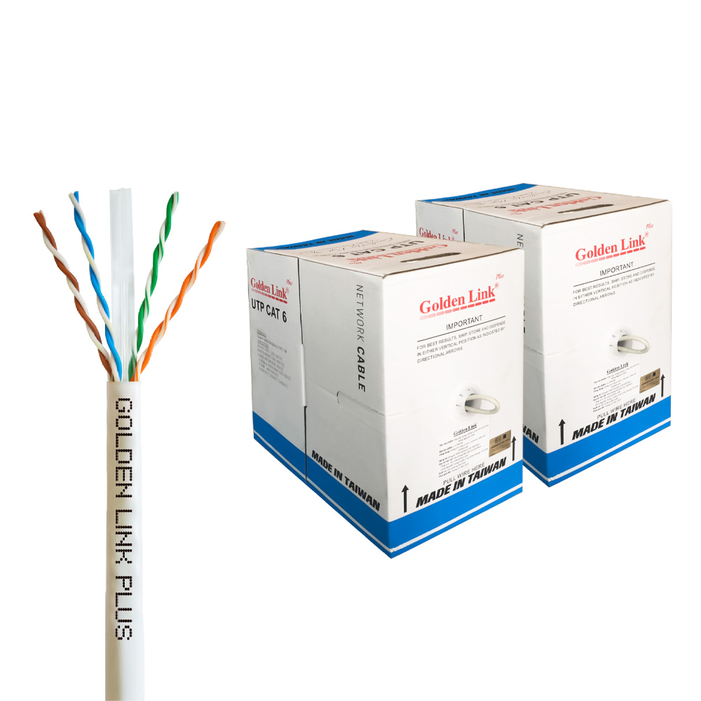 Cáp mạng Golden Link Cat6 UTP Plus (Đồng nguyên chất)