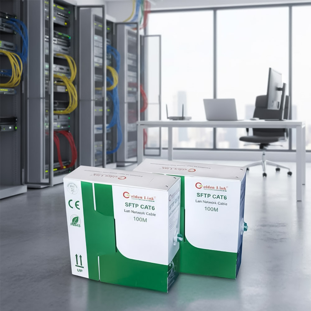 Cáp mạng Golden Link SFTP Cat6E - 100m_